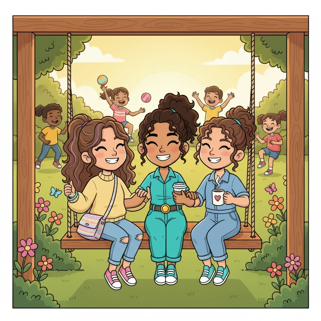 The Stepping Home buzzed with life and laughter, a true testament to their shared dreams. All the children played happily in the sunny garden, while Maya, Chloe, and Lily sat together on a porch swing, their arms linked. Maya smiled, knowing she had found her forever home and a wonderful new family.