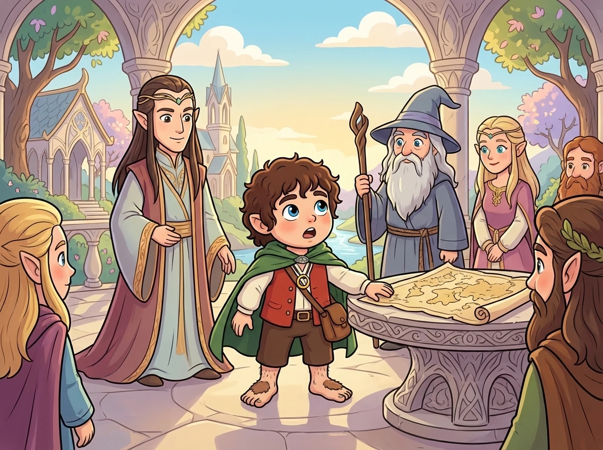 At the Council of Elrond in Rivendell, it is decided that the Ring must be destroyed in the fires of Mount Doom in Mordor. A Fellowship is formed to protect Frodo and aid him in his quest.