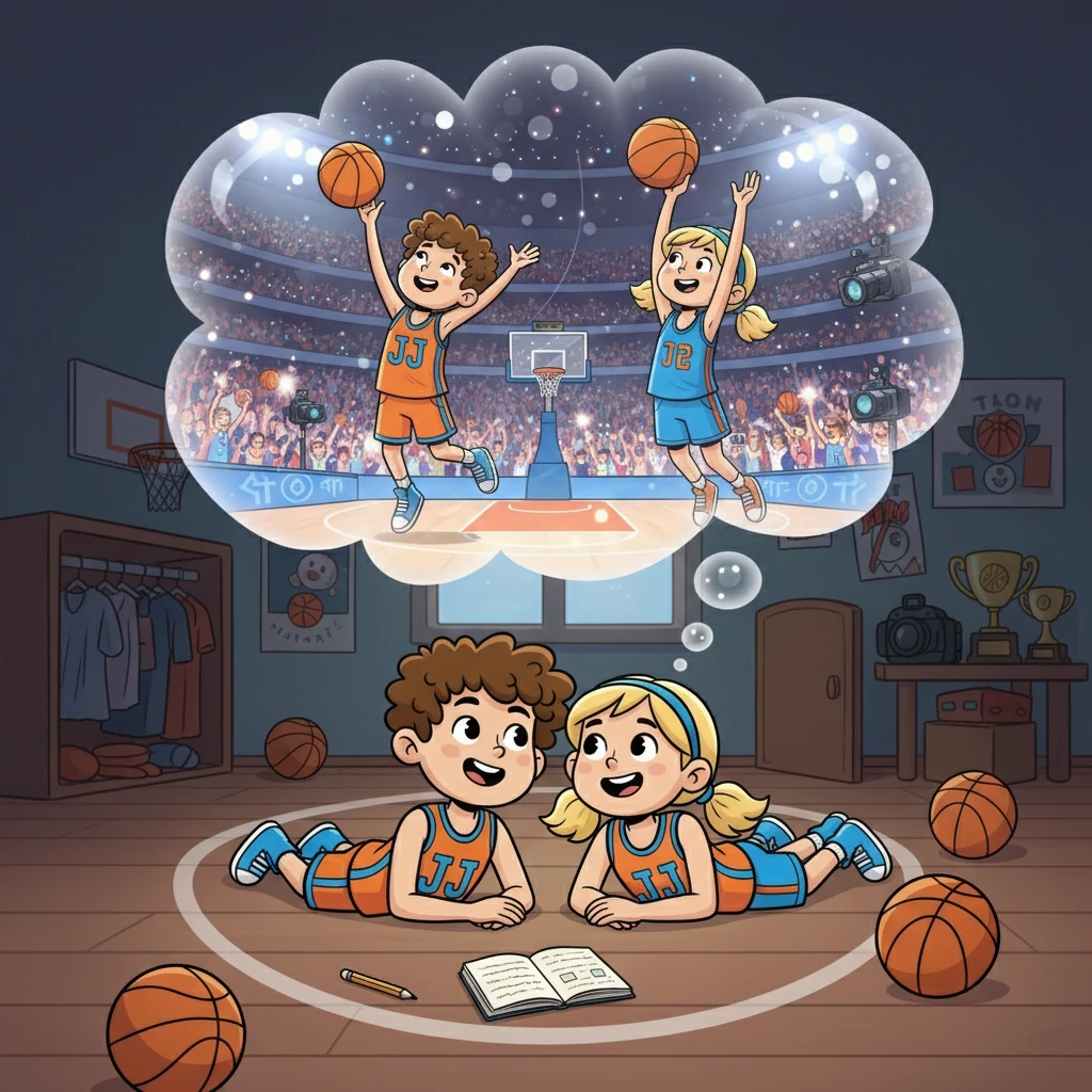 Uiteindelijk droomden Jessy en Jurre ervan om in de NBA te spelen. Ze wisten dat ze met hard werken alles konden bereiken. Samen droomden ze over een toekomst vol basketbal.
