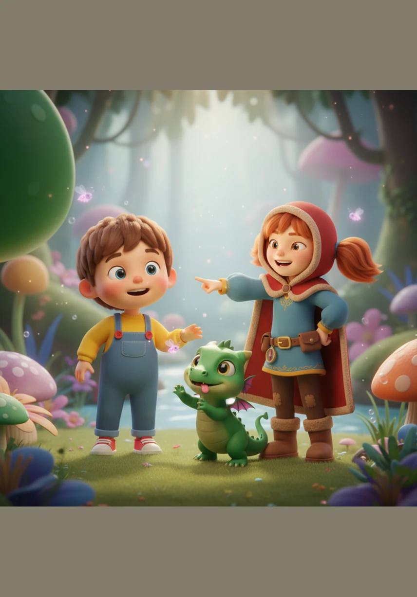 Santana tried to cheer Barnaby up by offering him a sip of his apple juice box, but the dragon let out a giant hiccup that filled the air with hundreds of shimmering bubbles. Mariana and Santana laughed as they chased the bubbles, which smelled like strawberries and sunshine.