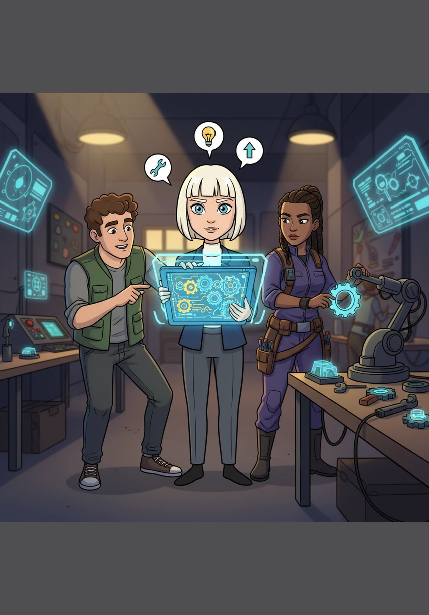 De vriendjes besluiten nu echt samen te werken en maken een levende ladder over de rand van het bed. Ollie houdt Bibi vast, Bibi houdt Tijgertje vast, en Tijgertje reikt zijn pootje zo ver mogelijk naar beneden naar de huilende Teddy.