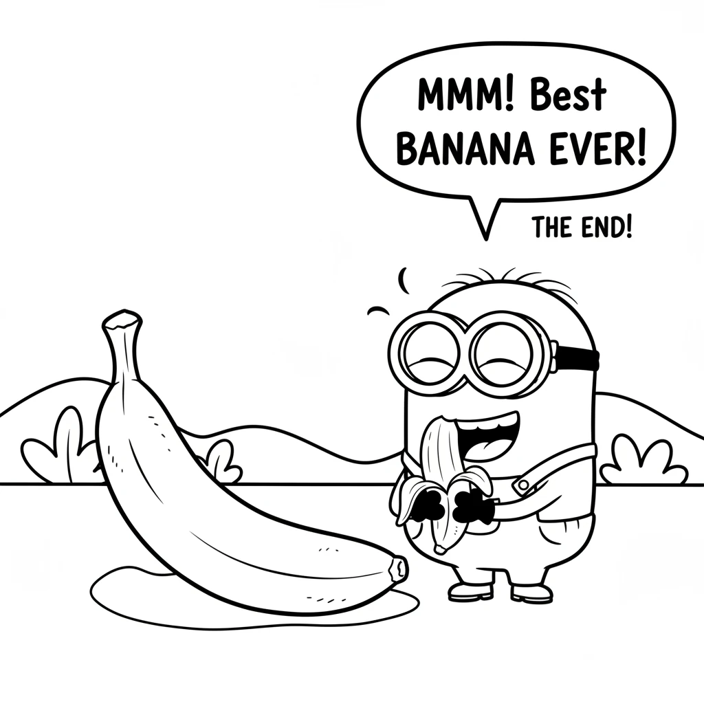 Bobo carefully broke off a piece of the magnificent banana. He took a big, happy bite, his eyes closing in pure delight. It was the best banana he had