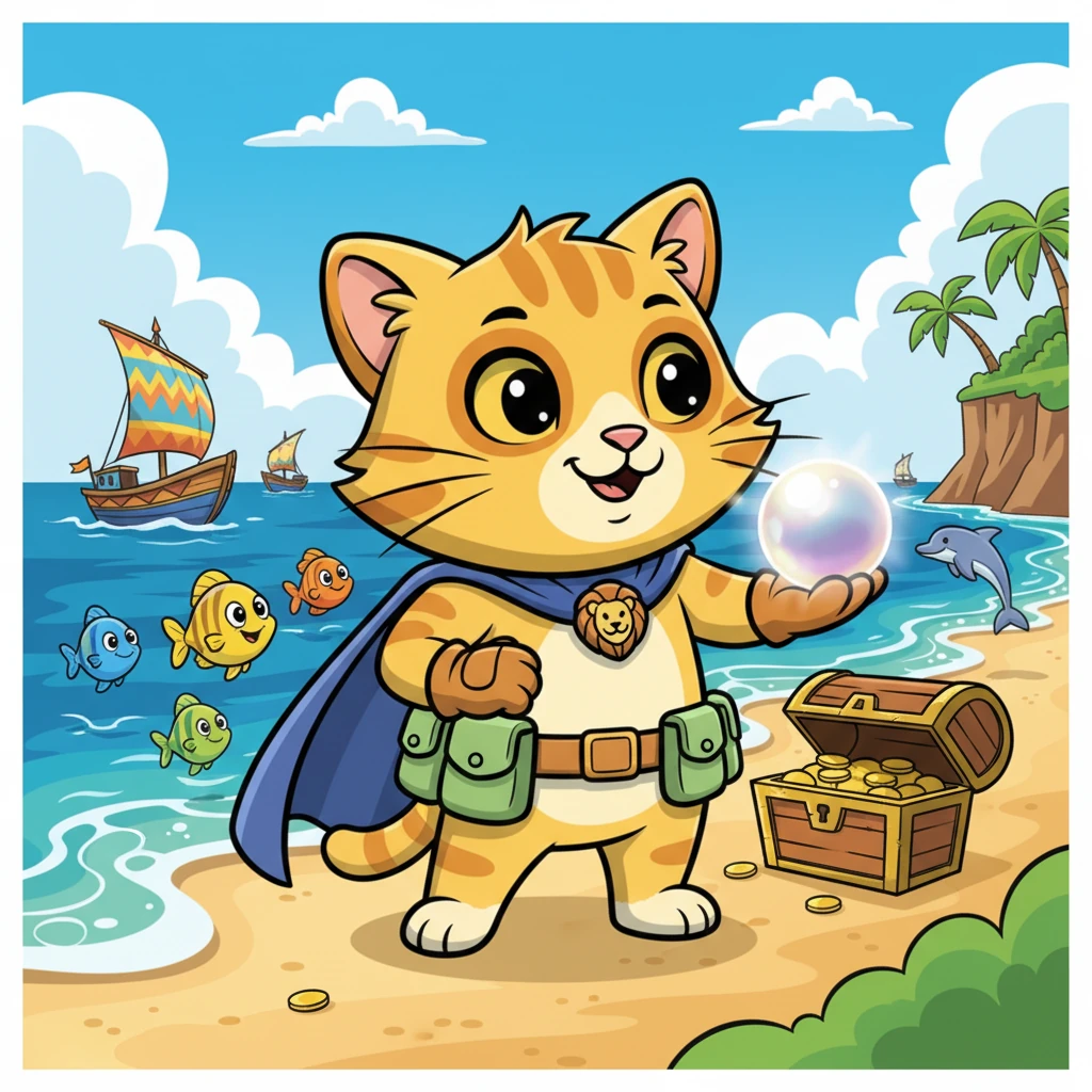 Simba's Great Pearl Quest - Adventure stories