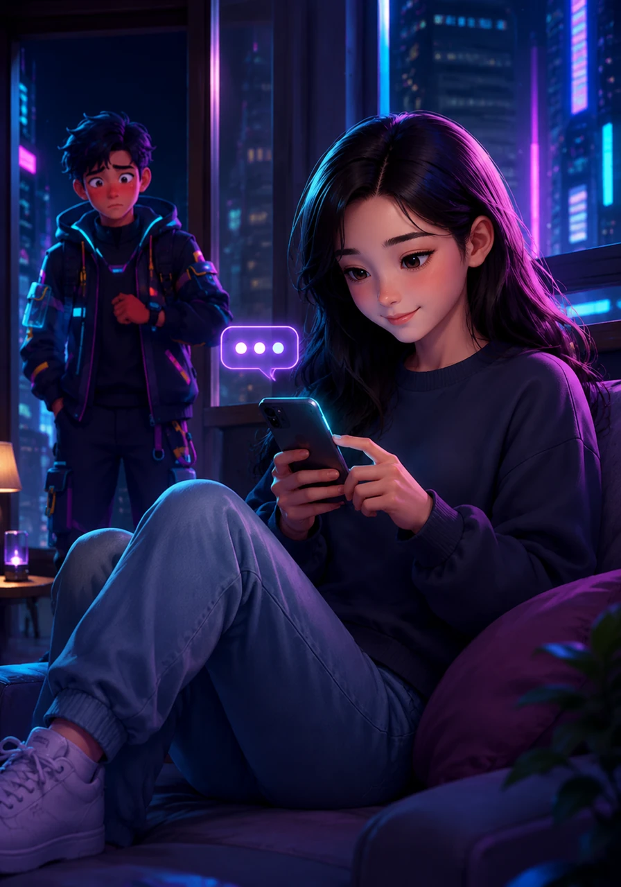 With a gentle smile, Maya types back a quick response to let the stranger know their secret is safe but misdirected. I think you have the wrong number, she writes, but whoever that was for is very lucky to be loved that much.