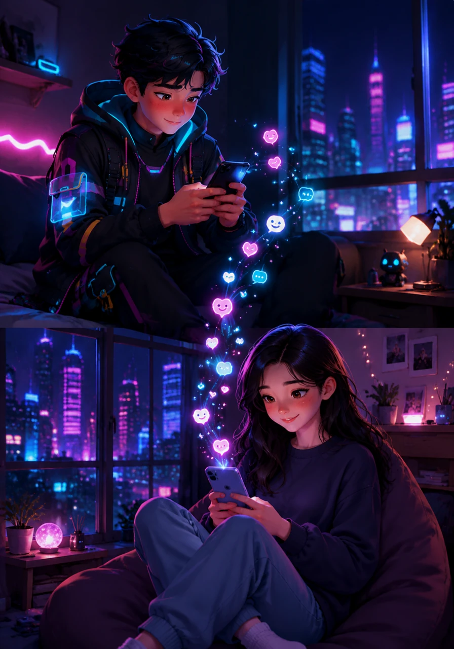 Weeks pass, and the accidental chat becomes a daily ritual of shared jokes, late-night thoughts, and supportive messages. Their digital connection grows deeper every day, transcending the initial mistake that brought them together in the first place.