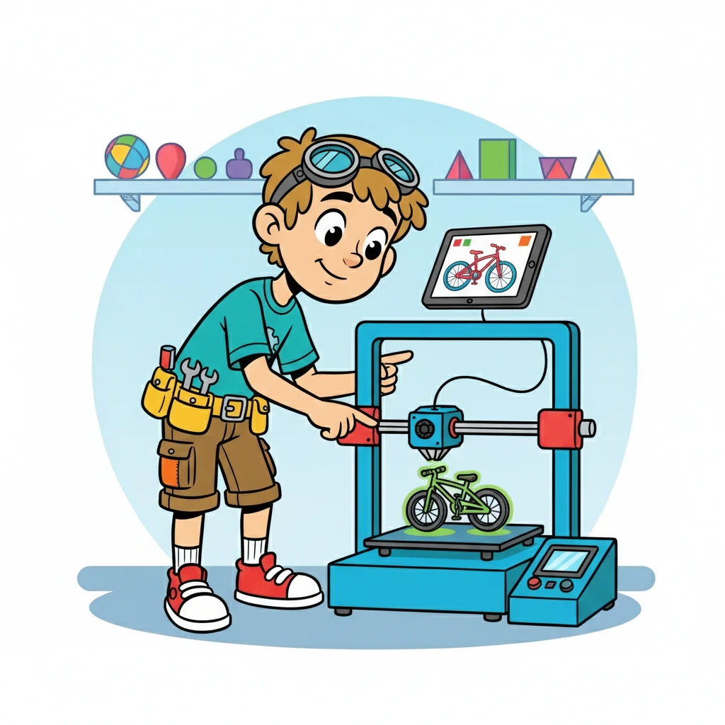 3D printing starts with a design, just like a blueprint. Then, a machine builds the object layer by layer, using materials like plastic, metal, or even food! It's like magic, but it's science.