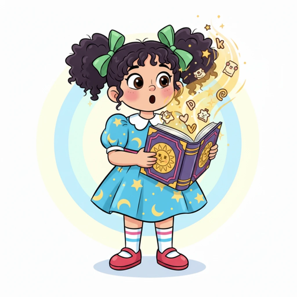 Кітаптың мұқабасы ақырын ашылып, ішінен жылы, мейірімді дауыс естілді. — Мен Ақылды кітаппын! — деді кітап, — Мен саған және достарыңа қызықты әңгімелер айтып, жаңа нәрселер үйретемін! Кітаптың беттеріндегі суреттер мен әріптер билеп жатқандай көрінді, бұл Айшаны таңғалдырды.