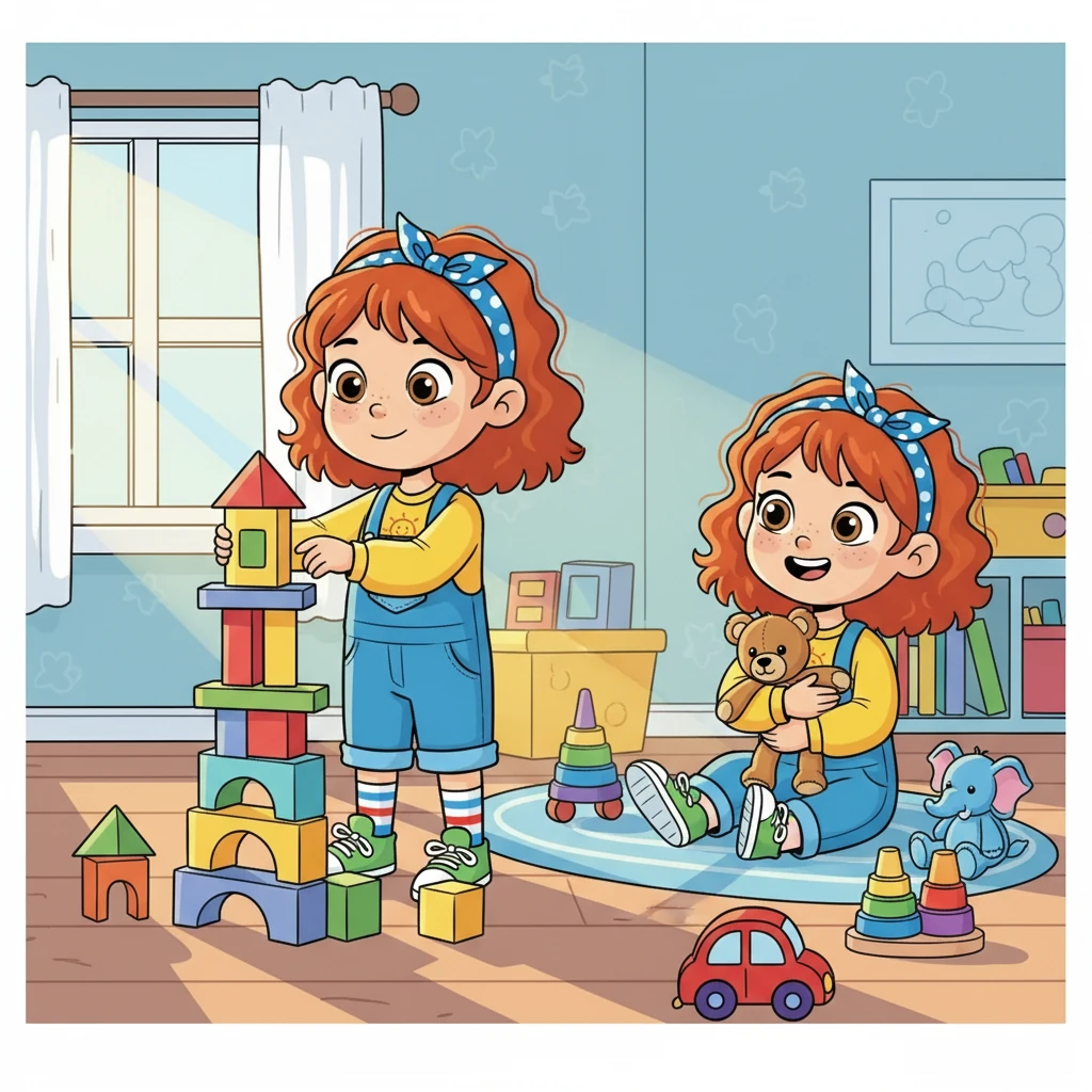 As a toddler, Emmy loved to explore the world around her, her eyes wide with curiosity. She built towers of blocks, played with colorful toys, and loved the feeling of the sun on her skin. Emmy was starting to show signs of being autistic, finding comfort in routines and specific objects.