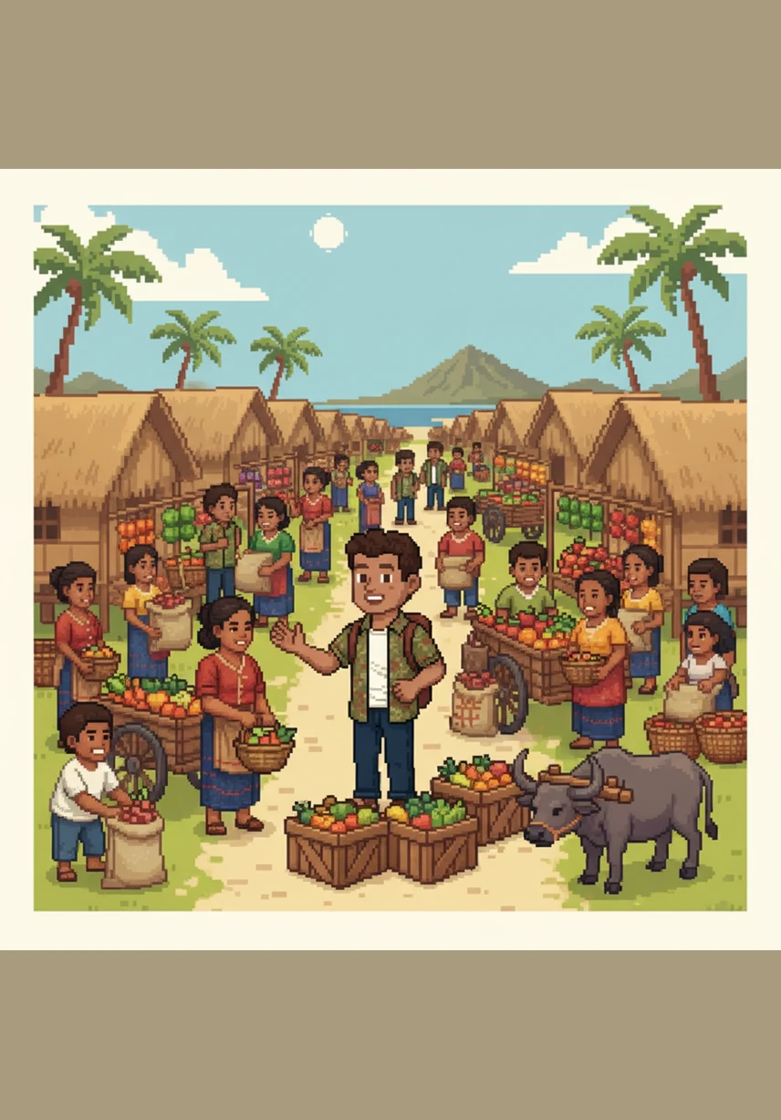 Milo’s business began to grow so quickly that he invited his hardworking neighbors to join his team. Together, they transformed their quiet village into a bustling center of production, providing jobs and hope to many families.
