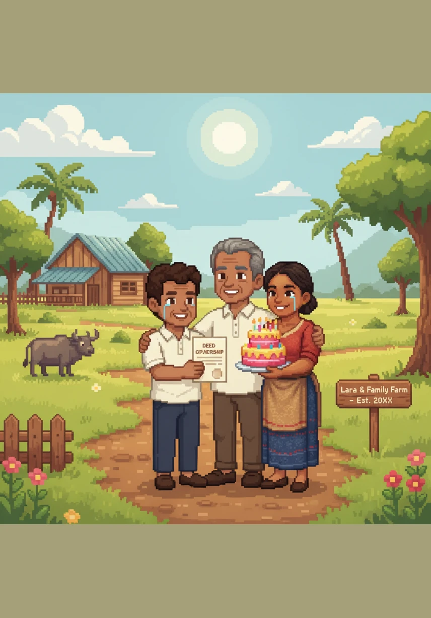 On his twenty-first birthday, Milo looked at his bank account and realized he had become a millionaire. His first act of celebration was building a sturdy, beautiful new home for his parents to thank them for their years of love.