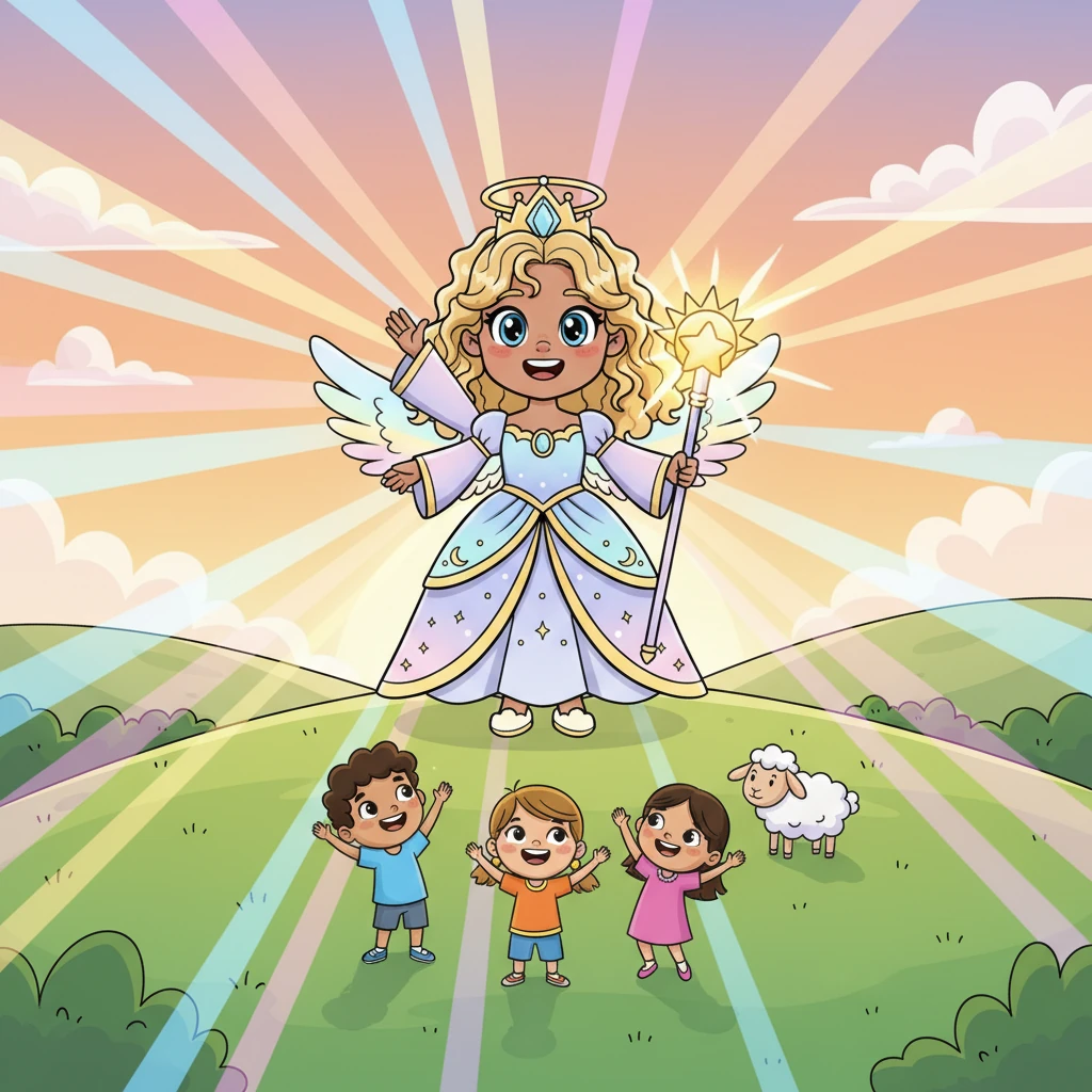 The star-seed now shone with all its might, radiating pure, unadulterated joy. Lyra understood that true happiness wasn't just in the heavens, but in connection and shared moments. She waved goodbye to her new Earth friends, promising to carry their joy with her.