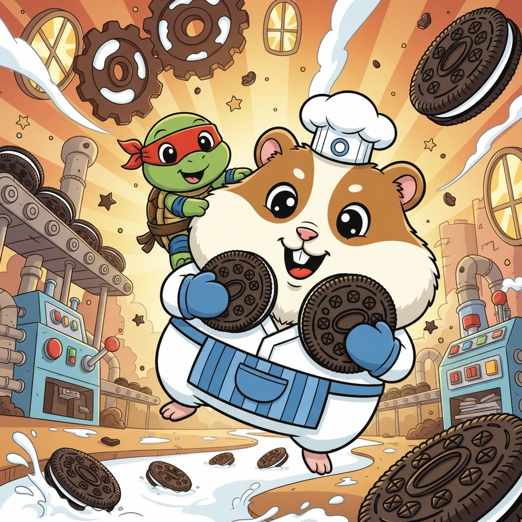 Oreo and Ninja's Sweet Factory Adventure