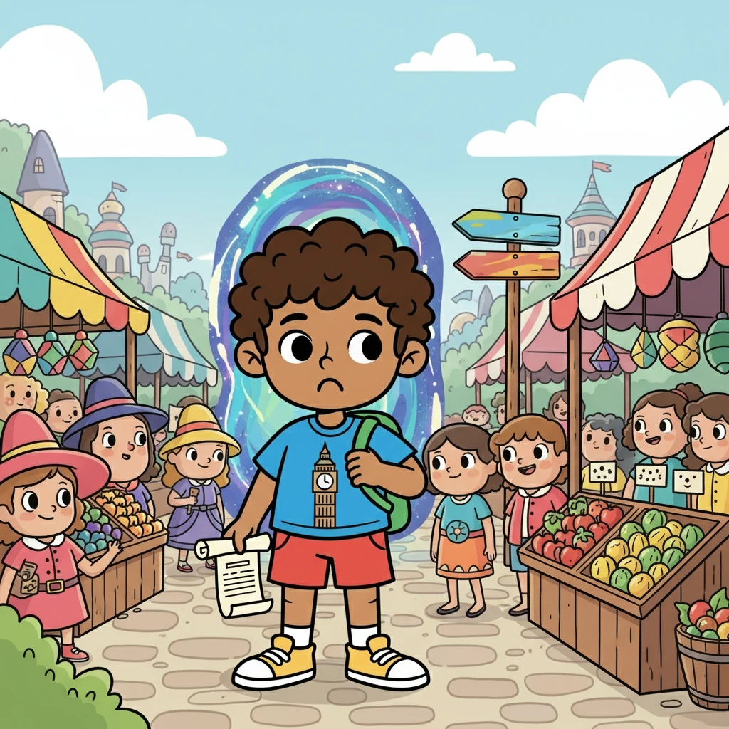 Ravbinder was just chilling, scrolling through TikTok, when *poof*! He was suddenly standing in a bustling marketplace, a time-traveling portal shimmering behind him. Confused, he looked around, spotting a sign that read, 'Welcome to Electionville!'