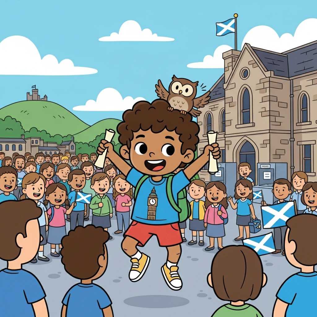 Ravbinder's next stop: the Scottish Referendum. He saw the excitement, the passion, and the high turnout, people really cared about the issue. 'This is how it should be!' the owl exclaimed. 'But it's not the norm.'