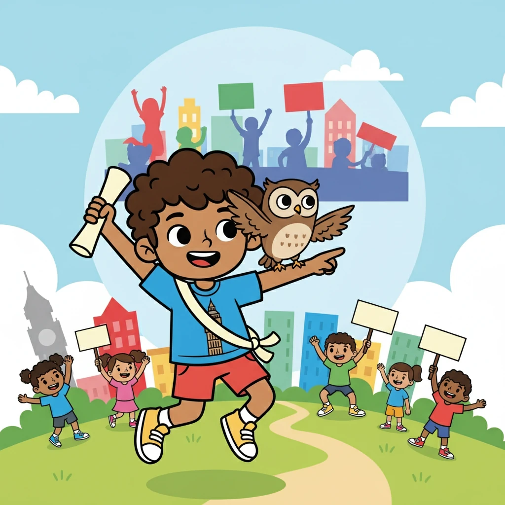 The owl showed Ravbinder a montage of protests and demonstrations, highlighting the rise of activism outside of formal channels. 'People are making their voices heard!' the owl cheered, but was it enough?