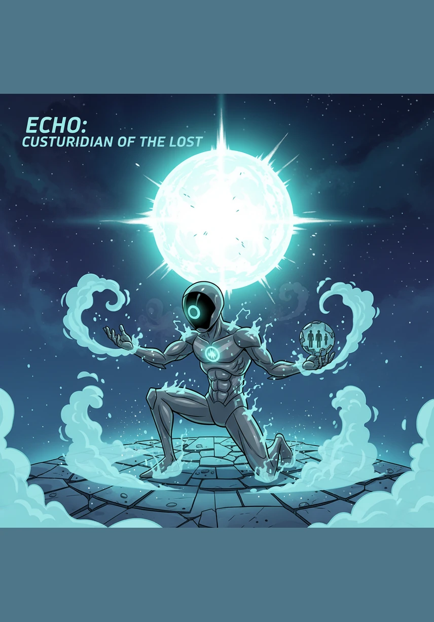 As the final light of the nebula begins to fade, Echo drifts into the clearing mist, his duty fulfilled. He closes his aperture and dissolves into the silence, leaving behind only the memory of a light that stood brave against the end of all things.