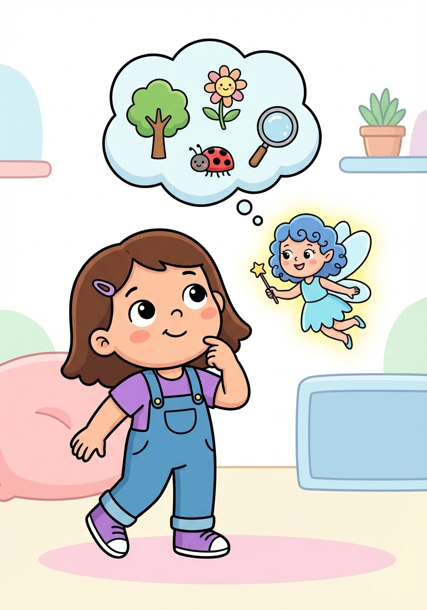 A Fada dos Apps explicou que para criar um aplicativo, é preciso ter uma ideia incrível. Aurora pensou em um aplicativo para ajudar as crianças a aprenderem sobre a natureza.