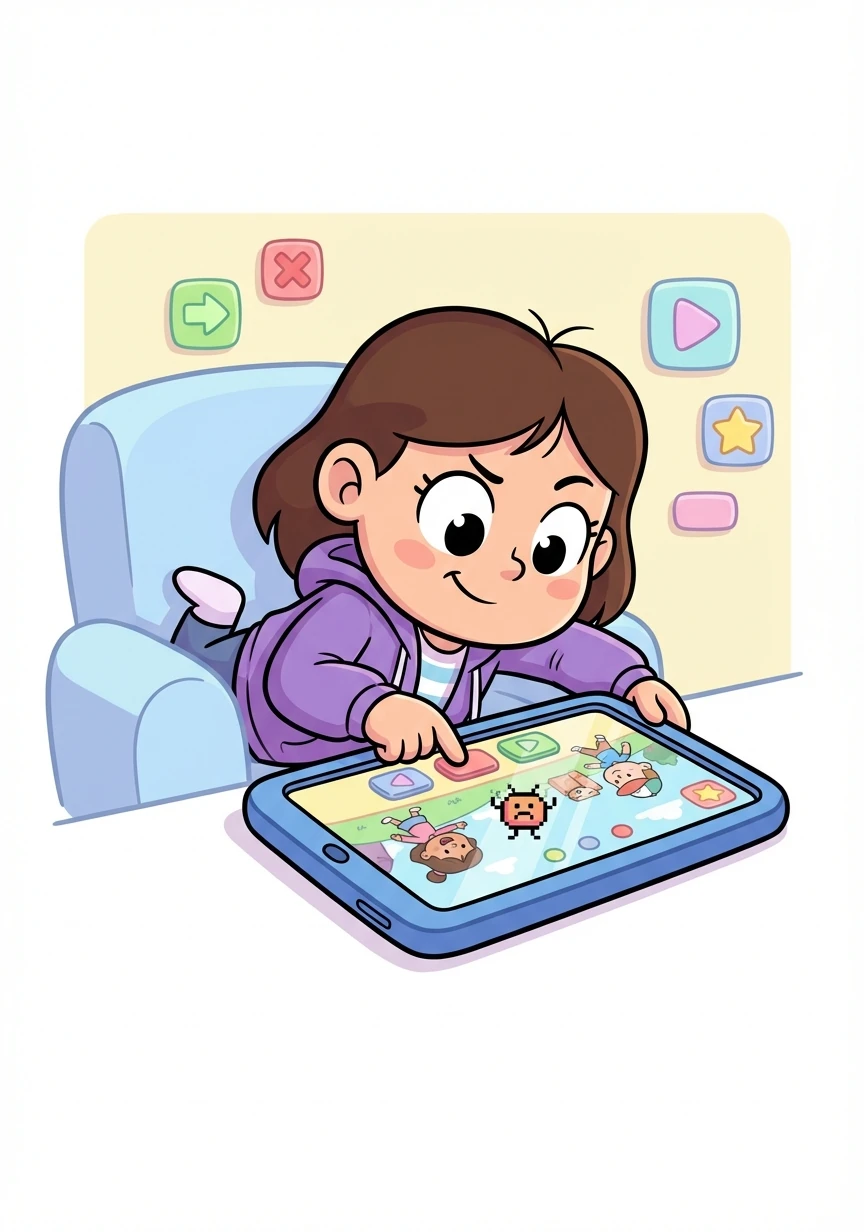 Aurora aprendeu que era importante testar o aplicativo para encontrar erros. Ela clicou em todos os botões, moveu todos os personagens e viu se tudo funcionava como esperado.