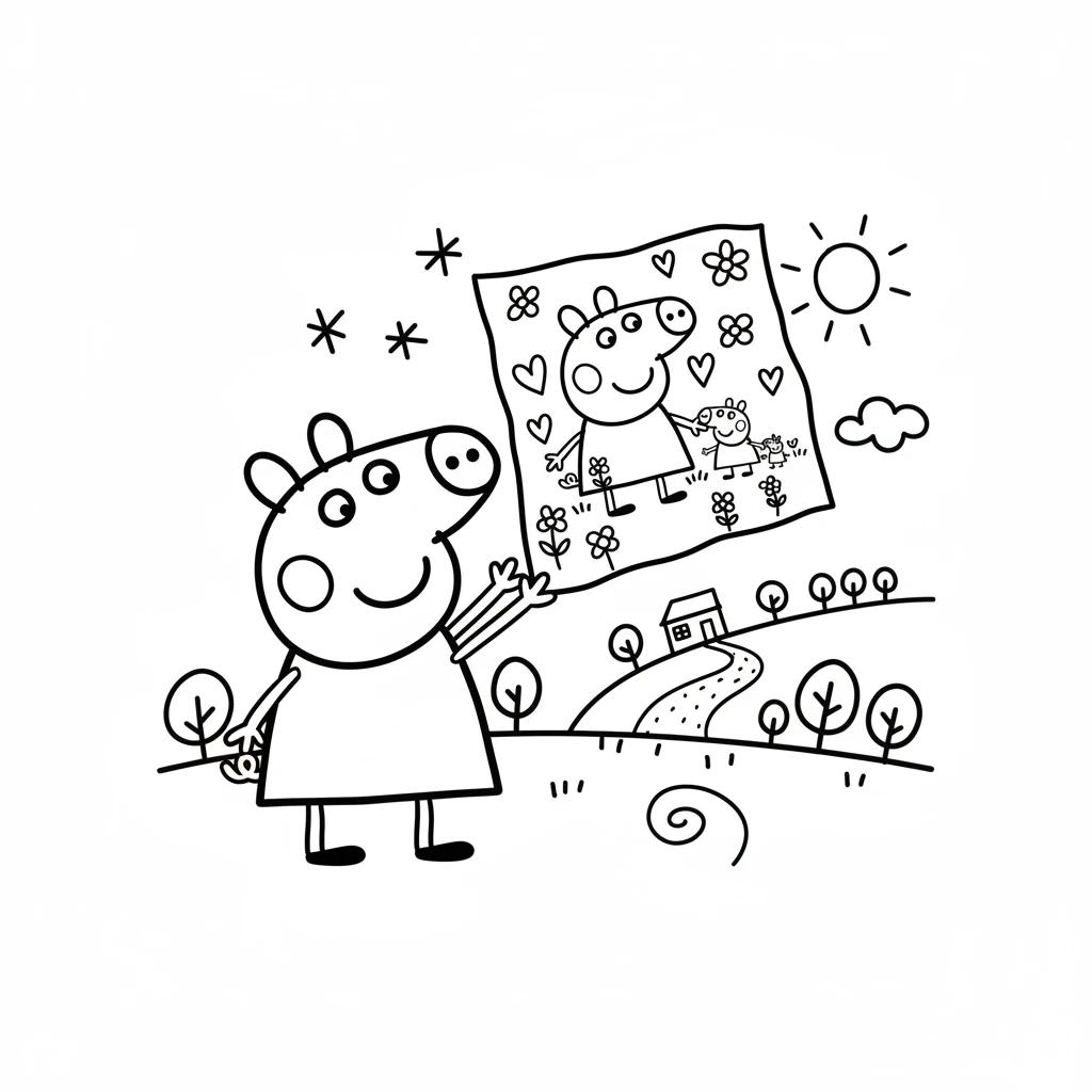 peppa pig coloring pages