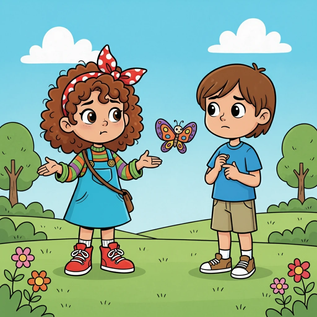 Willow confessed she'd forgotten and explained about the butterfly. Finn, though disappointed, listened. He understood, but explained how important it was to keep promises.