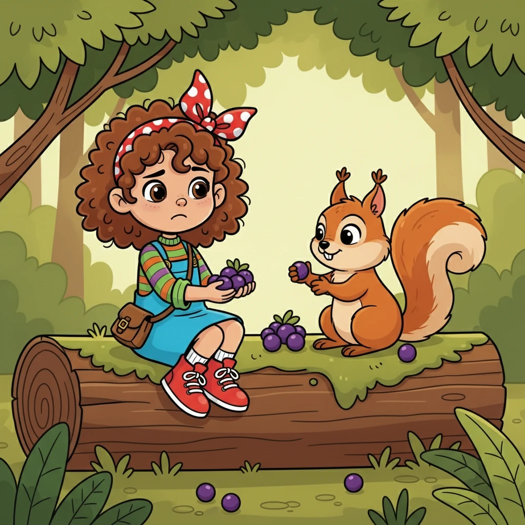 As they ate the berries, Willow apologized again, promising never to forget a promise again. Finn smiled, and they agreed that next time, they would make sure they both remembered.