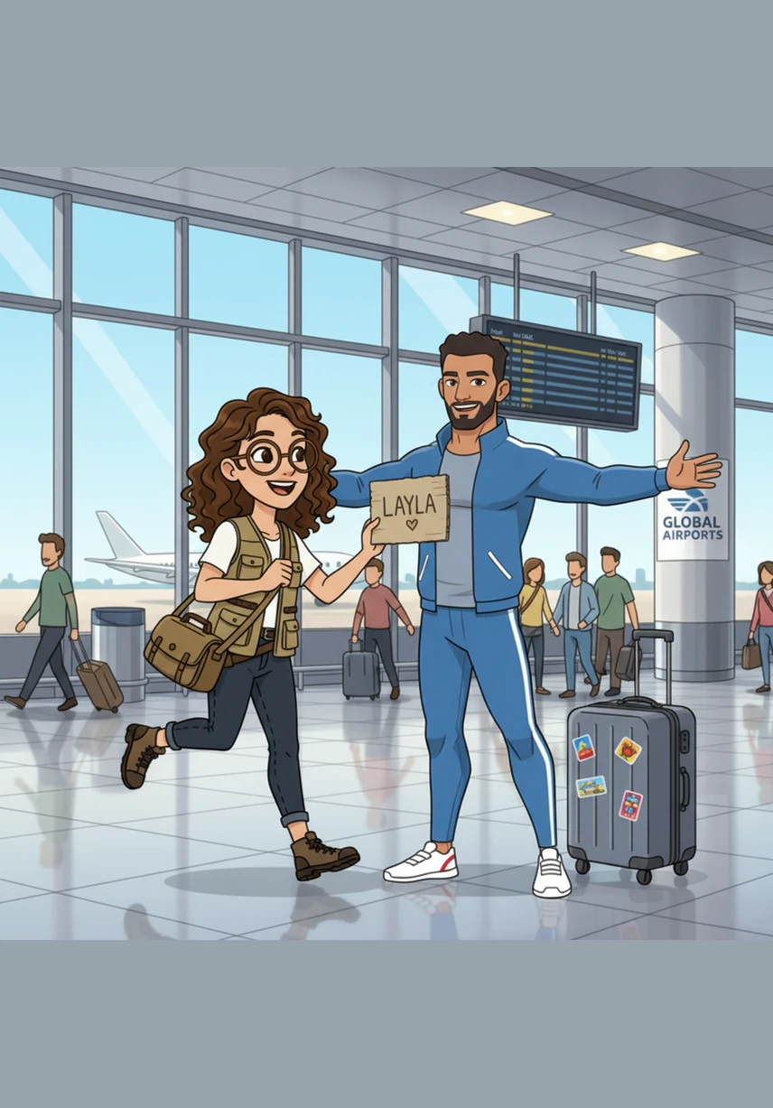 Waseem finally stepped off the plane to spend a month by Layla's side, a visit that quickly stretched into two beautiful months. They paddled their kayaks through calm blue waters and hiked up sun-drenched trails, cherishing every physical moment of their reunion.