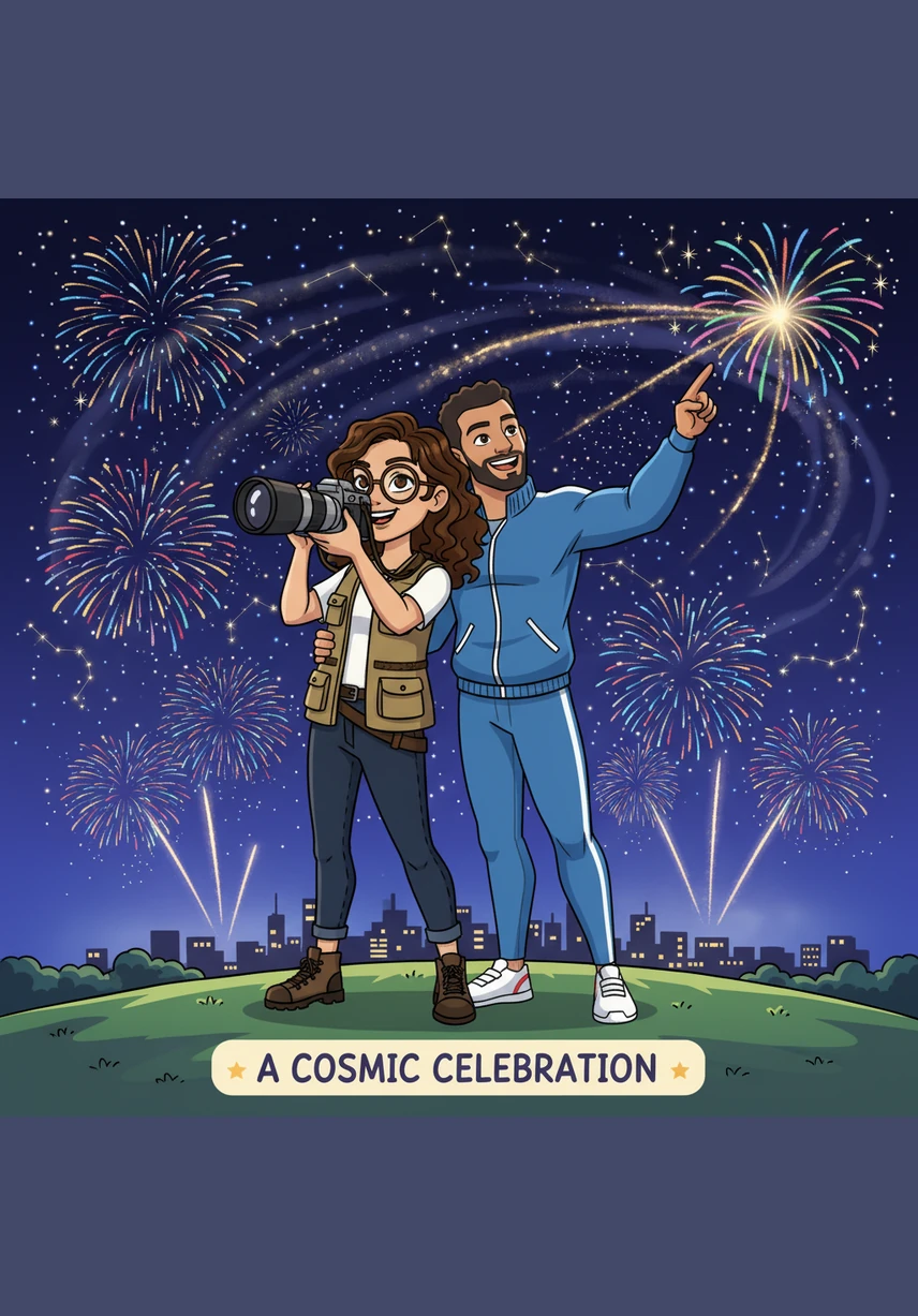 Standing together under a canopy of stars, Layla and Waseem looked back on a year of flights, thousands of messages, and shared dreams. They celebrated their first anniversary, a testament to a love that traveled across borders and grew stronger with every passing mile.