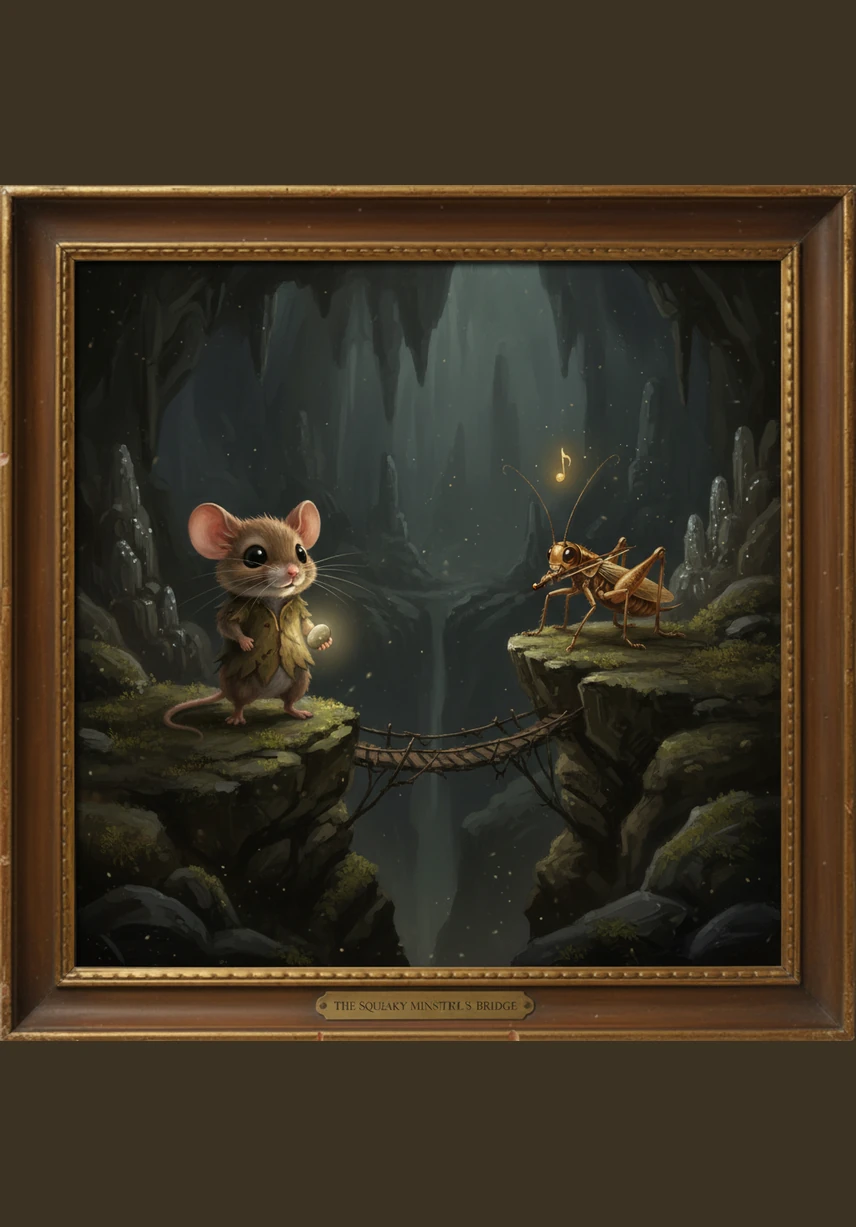 From deep within the cavern, a tiny, muffled chirp reached Pip's ears, sounding scared and lonely. Pip knew he couldn't leave his friend behind, even if it meant facing the thing he feared most.
