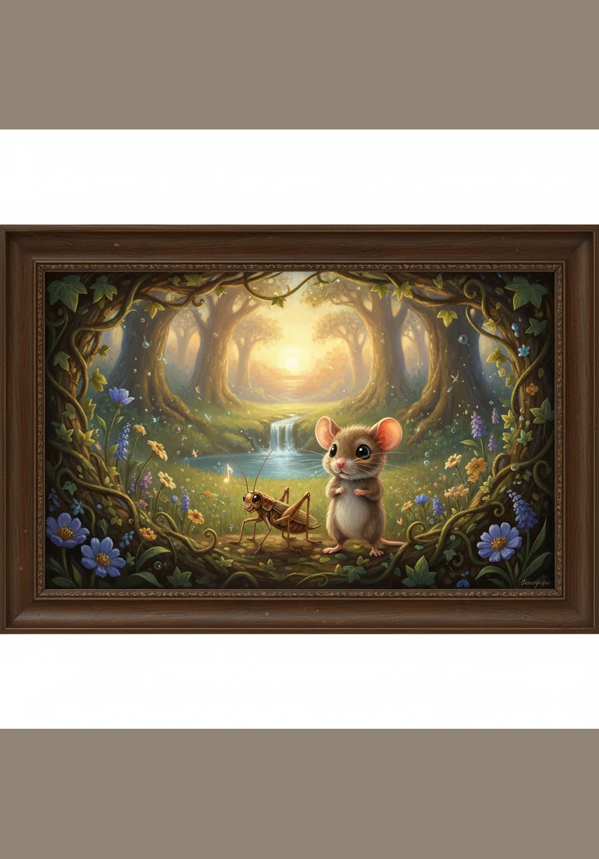 They emerged into the soft glow of the moon, where the meadow felt more magical than ever before. Pip wasn't just a little mouse anymore; he was a brave explorer who knew that friendship is stronger than any fear.