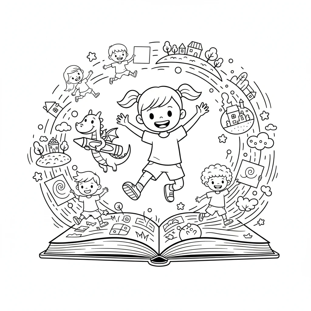 Lily's Line Art Adventure