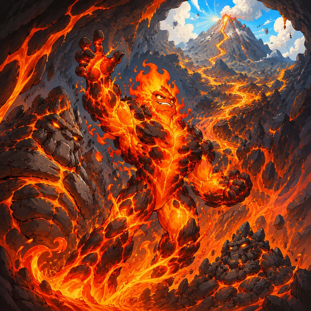 The Birth of the Volcano - nature