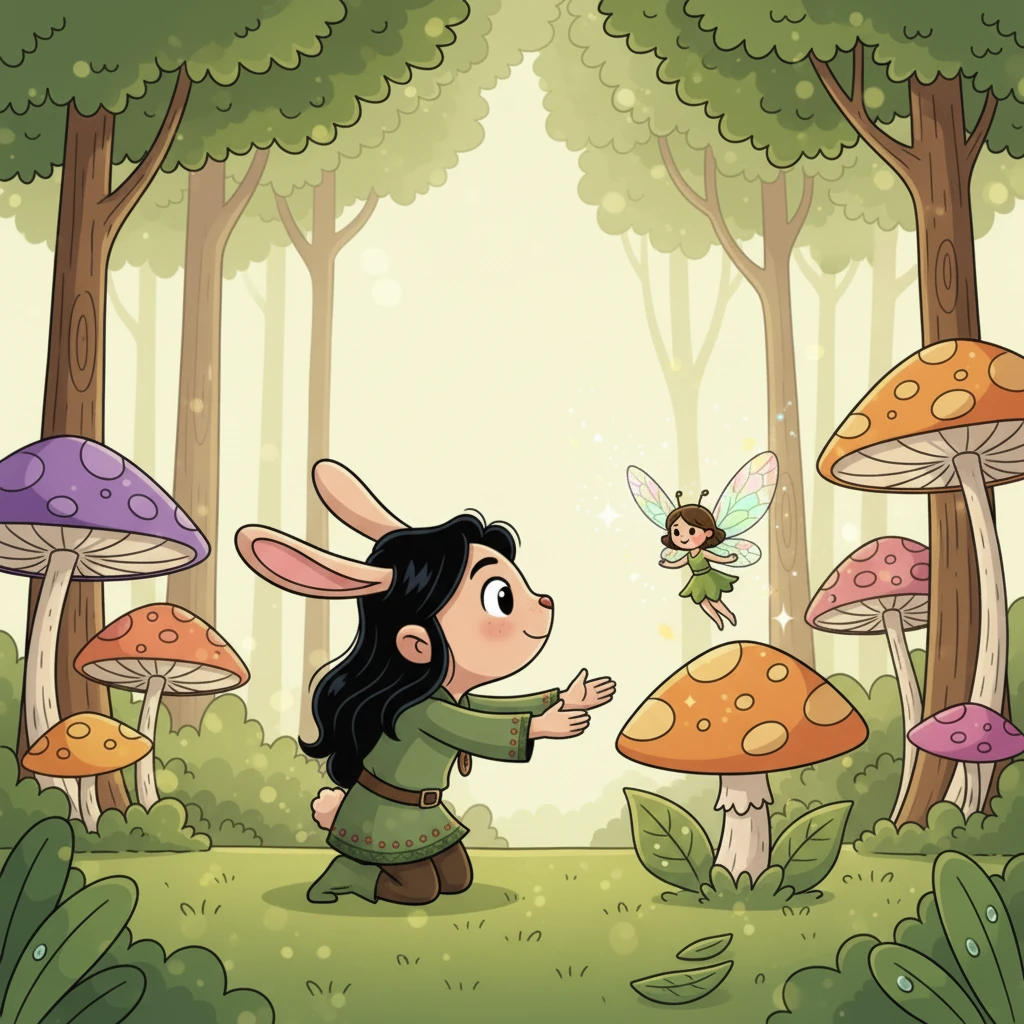 Doon niya nakilala si Flora, isang maliit na diwata na may pakpak na kumikinang. Si Flora ay may maaliwalas na ngiti at ang kanyang presensya ay nagdala ng kagalakan sa paligid.