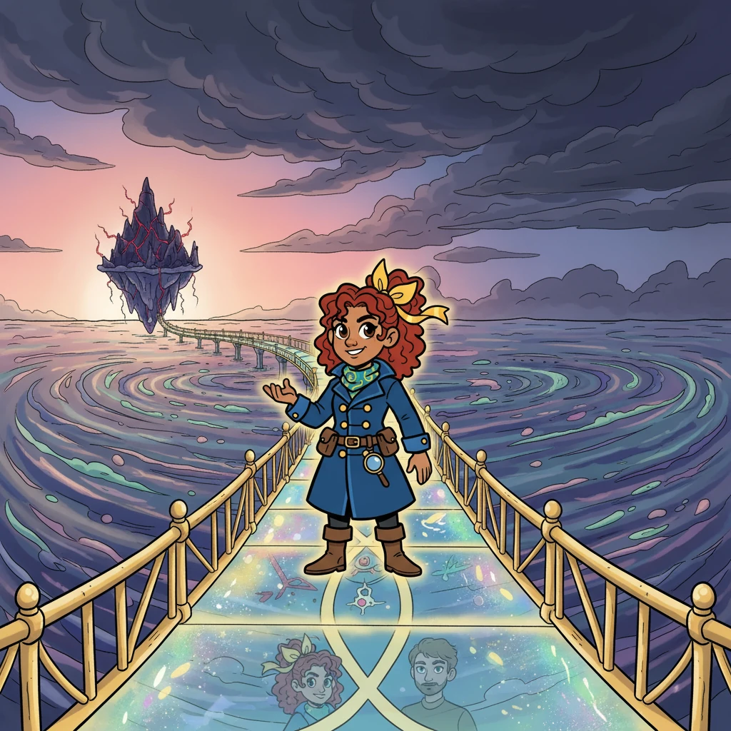 To save Aetheria, Elara merged her essence with Marcus's, stabilizing the realm but sacrificing her normal life. Now a bridge-walker, she embraced her new destiny as a new threat emerged on the horizon, ready to face whatever came next.