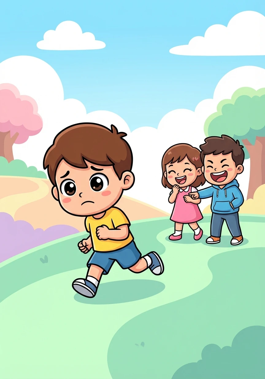 Binar memiliki kaki yang sulit bergerak cepat. Teman-temannya sering mengejeknya karena hal itu.