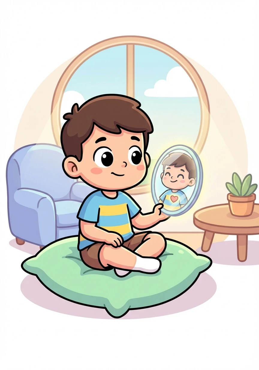 Binar merenungkan kata-kata ibunya. Ia mulai melihat keindahan dalam dirinya sendiri, meski tidak sempurna.