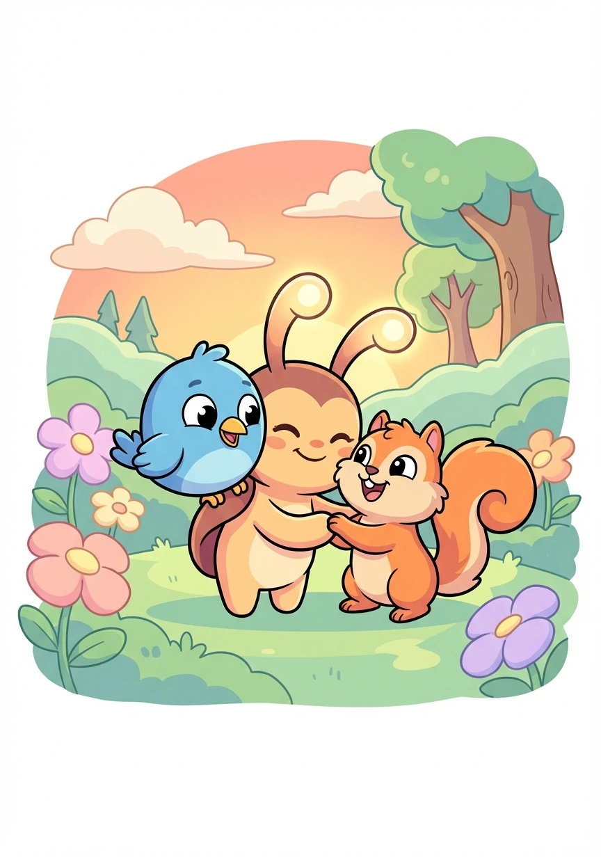 Teman-teman Binar mulai menyadari kebaikan hatinya. Mereka berhenti mengejek dan mulai menghargainya.