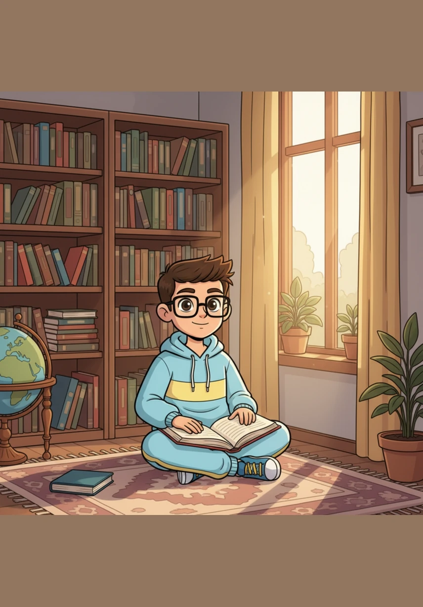 Seba sits quietly in the back of the library, a picture of golden serenity and steady calm. Though he is a man of few words, his presence is deeply felt and respected by everyone in Class 8. He is the silent observer who understands the world through peace, providing a grounding force for his more energetic classmates.