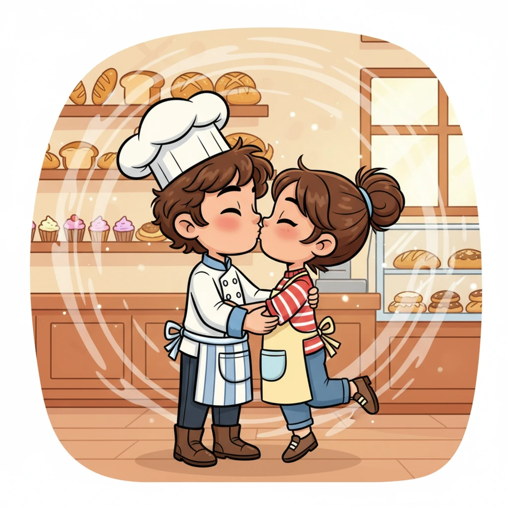 For once, Lily doesn't correct his grammar; instead, she takes a tender step closer. 'I was hoping you'd say that,' she whispers. In the cozy bakery, filled with the comforting scents of cinnamon and sugar, Oliver and Lily share their very first, sweet kiss. Soon after, Willow Bay gains a new favorite spot: 'Books & Buns,' where every morning at 7:03 a.m., Oliver greets Lily with 'Good morning, my love,' and she replies, 'It's a lovely morning,' because it truly always is.