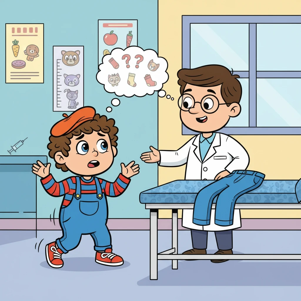 Vint le tour de Sofiane. Le médecin lui demanda gentiment d'enlever son pantalon. Sofiane, pris au dépourvu, recula, hésitant, et tenta de trouver une excuse pour éviter cette situation embarrassante.