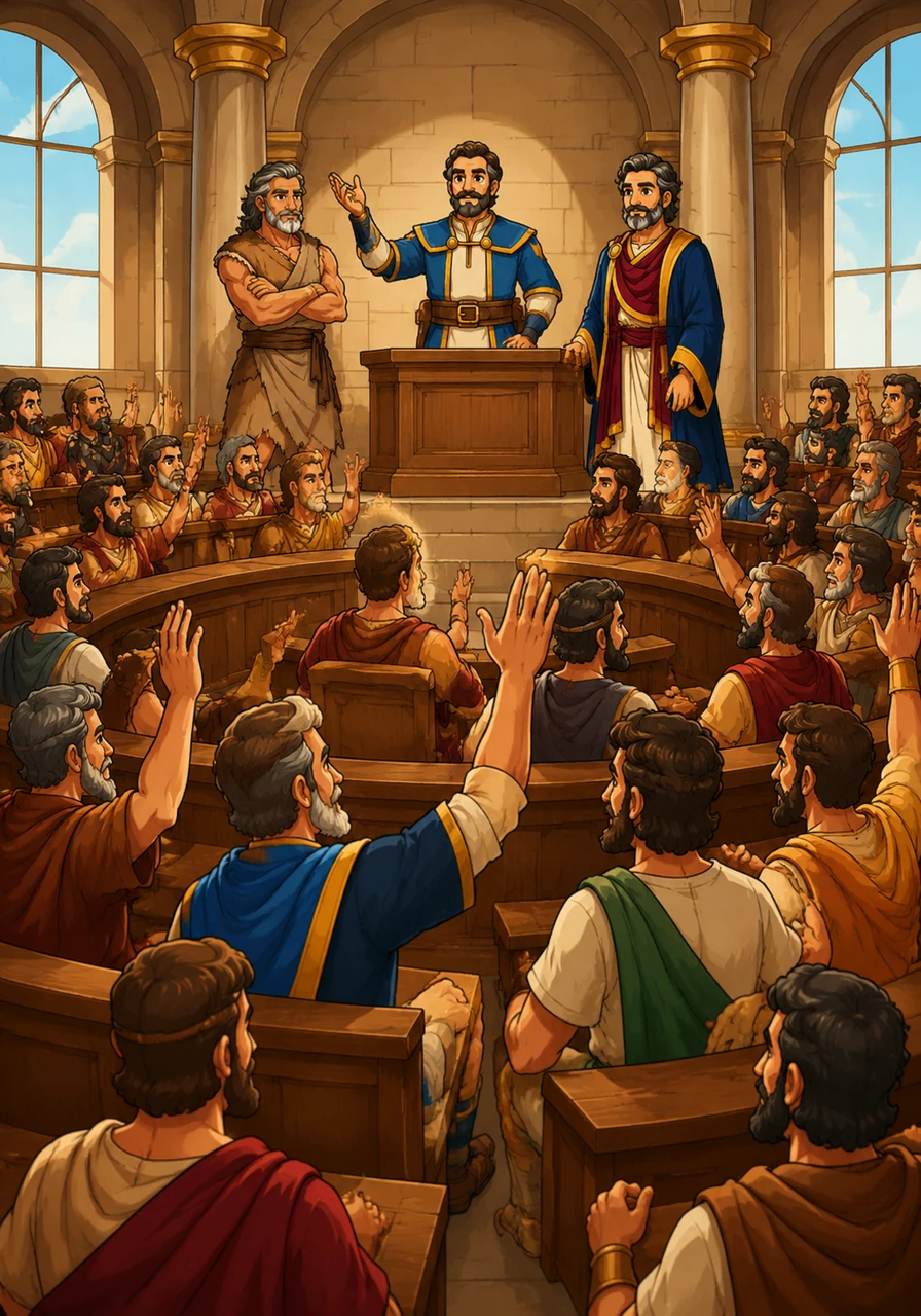 In grand halls, the first parliaments were established, where representatives debated and voted on the laws of the land. This historic shift moved power from a single ruler to a group of people representing the public interest.