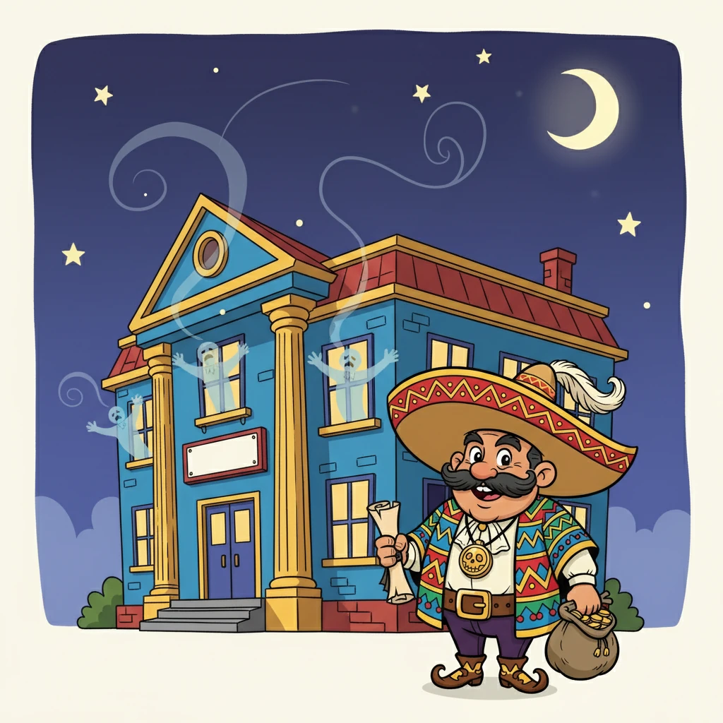 Hoy, la casa de Don Bartolo sigue en pie, aunque transformada en una oficina gubernamental. Pero dicen que, en las noches silenciosas, aún se escuchan lamentos, recordatorios de un pacto que nunca se rompió.