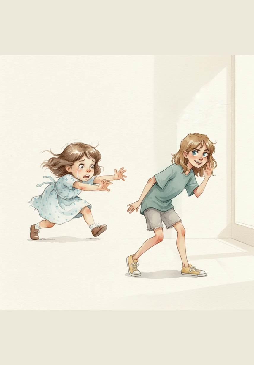 Mum returned to the room and let out a gasp of surprise, a bright smile lighting up her face as she looked around. She praised the girls for their hard work and told them how proud she was that they had finally decided to be responsible.