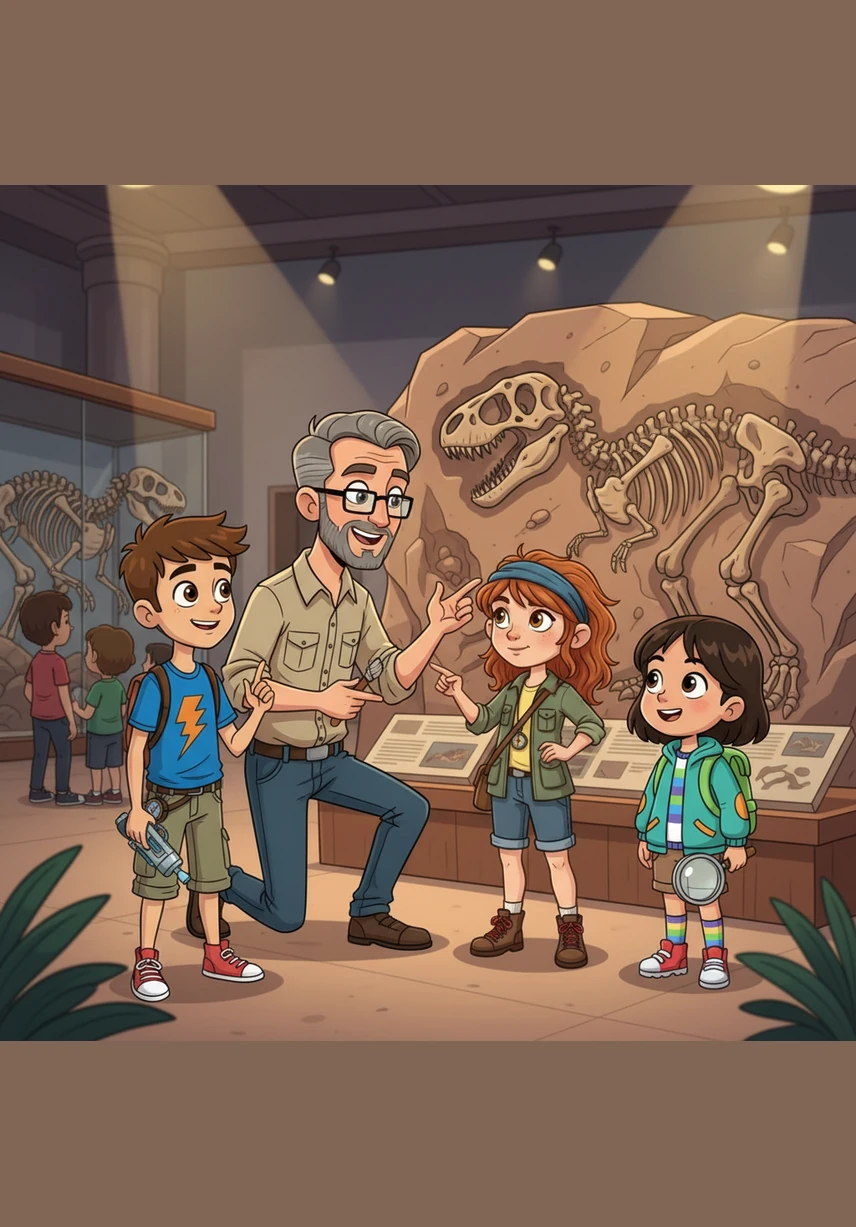 Asel, paleontologların tam olarak ne iş yaptığını sordu. Can Bey, "Bizler geçmişin izlerini süren bilim dedektifleriyiz, fosilleri inceleyerek dünyamızın milyonlarca yıl önce nasıl bir yer olduğunu anlamaya çalışıyoruz," dedi. Çocuklar bu mesleğe karşı büyük bir hayranlık duydular.