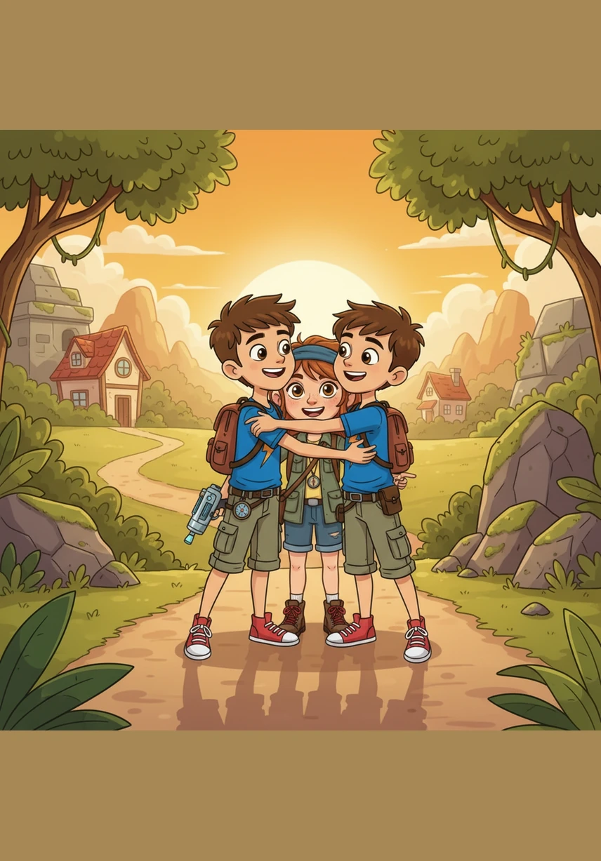 Gün batarken Arda, Lara ve Asel doğanın ne kadar büyük sırlar sakladığını ve öğrenmenin ne kadar eğlenceli olduğunu anladılar. Artık her taşa birer tarih hazinesiymiş gibi bakacaklardı. Keşfetmenin mutluluğuyla birbirlerine sarılarak evlerine doğru yola çıktılar.