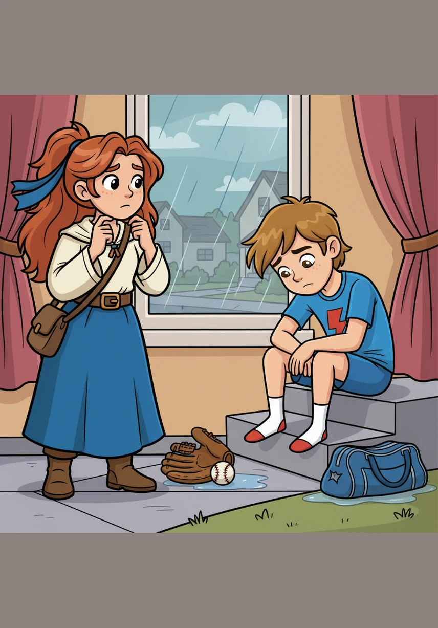 Lina looks out the window and sees her new neighbor, a boy named Sam. He looks a bit sad and lonely sitting on his porch, and Lina wonders if he has anyone to celebrate the holiday with.