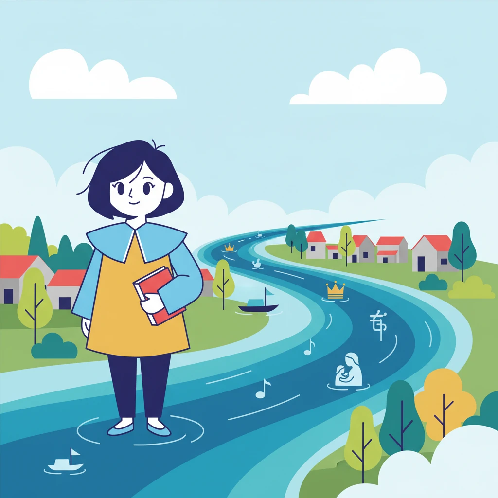 Trong tâm trí Mai, tiếng Việt hiện lên như một dòng sông xanh biếc, uốn lượn qua bao làng mạc. Dòng sông ấy mang theo những câu chuyện cổ tích, những lời ru của mẹ và lịch sử nghìn năm của đất nước. Nó chảy mãi không ngừng, nuôi dưỡng tâm hồn.