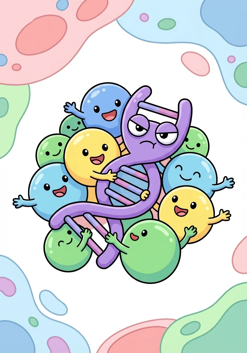 The Interferons swarmed DNA-Dave, stopping him from causing further chaos and restoring order to Cellville.