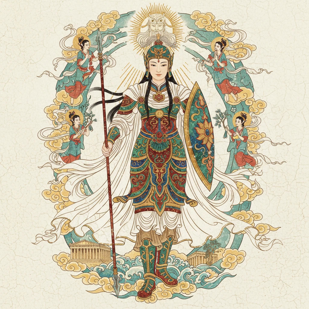 智慧女神雅典娜：奥林匹斯的永恒之光 by Mu Ryan