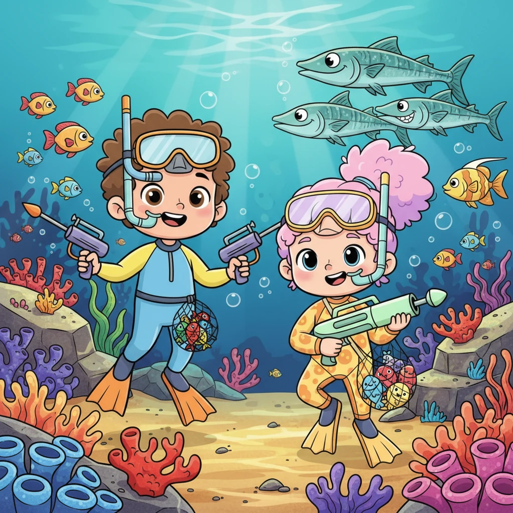 ההרפתקה התת-ימית של איתי ואיה - 冒险故事