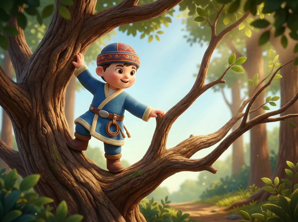 Еркін атасының үйіне қонаққа келді. Атасының төрде ілулі тұрған қамшысын көріп, оның не екенін сұрады.